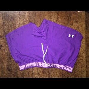 Under armour purple shorts